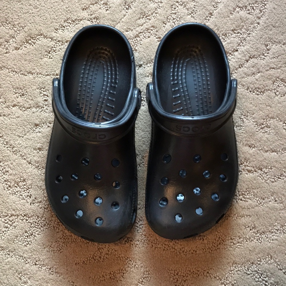 NEVER WORN NEW black crocs